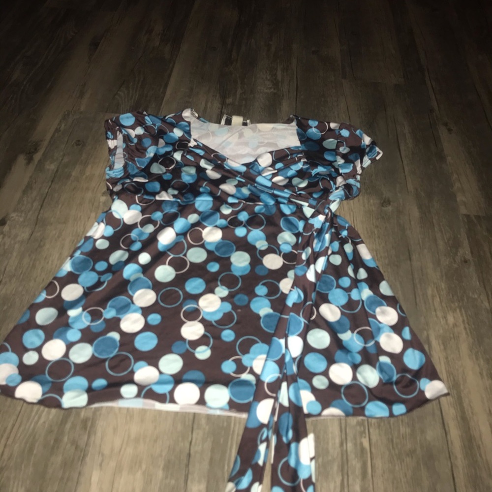 Side tie blouse